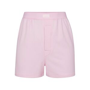 SKIMS Boyfriend Loose Boxer Short Medium Cherry Blossom Pink SO soft & cozy